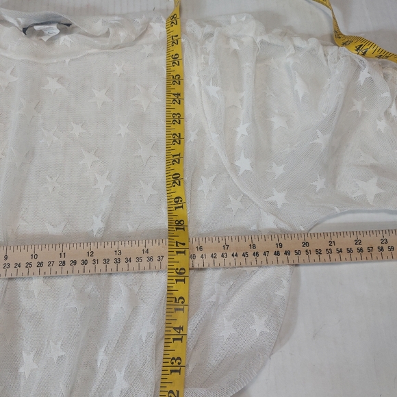 The Curve by Judani Beautiful Mesh lightweight Blouse Plus Size 3X - Picture 9 of 11